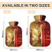 Shop KCLDECI 2L Hot Water Bottle with Cover Christmas Balls & Stars for Pain Relief Foot Warmer Heat & Cold Therapy - Buy Online on GoSupps.com