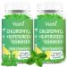 2 Pack Chlorophyll Gummies with Organic Supergreens, Natural Antioxidant, Body Odor, Energy Boost, Immune Support, Digestion, Skin Care, - Women & Men, Adult & Kid - 120 Vegan Gummies 60 Count (Pack of 2)
