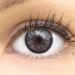 Very covering and natural gray contact lenses Silicone Comfort Novelry "Lucca Gray" + container of Glamlens - 1 pair (2 pieces) - Dia 14.00 - Without strength 0.00 Dioptries