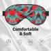 Red Birds Fauna Wild Soft Sleep Eye Mask | Breathable Female Eye Patch for Travel & Relaxation - Shop Internationally - Buy Online on GoSupps.com