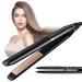 Hyadry smooth iron with ceramic coating smoothing iron hair straightener with 30s quick heating negative fleet iron LED-EXPEIST-time-temperature display dual voltage automatic switch-off (black)