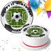 FOOTBALL PERSONALISED 7.5 INCH EDIBLE ICING CAKE TOPPER DECORATION FB800