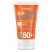 FLOSLEK Oil-Free Sun Protection Tinted Cream SPF 50 + | 50 ml | Masks Skin Imperfections: Stains Discoloration Redness | Water Resistant | Intended for People of All Ages with Mixed and Oily Skin