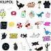 20 PCS Mixed Enamel Brooch Pins Bulk Set | Stylish Lapel Pin Set for Girls & Women - Perfect Gift for Birthday, Christmas, Festivals - Random Style - No Repeats - Buy Online on GoSupps.com