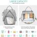 Viedouce Baby Diaper Backpack - Waterproof Large Capacity Gray Diaper Bag with Changing Pad & Stroller Straps | Multifunctional Baby Bag for Travel - Buy Online on GoSupps.com