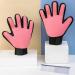 Timjjg Pink Hair Removal Gloves & Stainless Steel Nursing Comb for Cats & Dogs | Pet Massage & Litter Cleanup - Buy Online on GoSupps.com