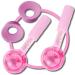 RejuvePixel Ice Globes for Facials  Face Globes with Glitter  2PCS Ice Ball Cooling Roller with Holder  Cold Cryo Glass Sticks Massager for Face Neck & Eyes Dark Circles  Puffiness  Wrinkles  Tighten Large - with holder