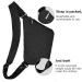 VADOO Anti-Theft Sling Bag - Crossbody Shoulder Bag for Men and Women in Black - Buy Online on GoSupps.com