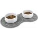 ProudPet Anti-Slip Cat Bowl Feeding Mat - Pet Food Floor Cover (Regular Size) - Buy Online on GoSupps.com