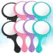 Vintage Handheld Mirror Set - 8 Pieces | Retro Oval Makeup Mirror for Women | Portable Antique Design in Black, Pink, Purple, Green - Buy Online on GoSupps.com