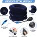 Adjustable Cervical Neck Traction Device - Navy Blue Neck Support & Massage Pillow for Spine Relief - Buy Online on GoSupps.com