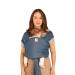 LLLbaby Dragonfly Wrap Ergonomic Baby Wrap Carrier for Newborns & Infants, Adjustable Infant Carrier for Babies 8-30 lbs - Bluestone