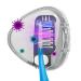 TAISHAN UV Sanitizer Toothbrush Case Portable Rechargeable Travel Toothbrush Holder Fits All Toothbrushes for Electric and Manual Toothbrushes Safety Feature for Home and Travel White