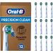 Oral-B Pro Precision Clean plug-in brushes for electrical toothbrush 12 pieces tooth cleaning X-bristles original oral-B toothbrush attachment mailbox-compatible packaging designed in Germany 12 pieces (1 Pack)