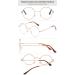 Lanomi Round Metal Reading Glasses for Men & Women - Classic Retro 60s Style Spring Hinge 1.5 Diopters Visual Aid - Buy Online on GoSupps.com