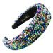 scicent Alice Bands Adult Women Vintage Baroque Headband Glitter Bling Sequin Hairbands Embellished Hair Band Fancy Crystal Head Bands for Girls Wedding Hair Accessories- 26917