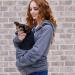 Kei Tomlison Unisex Big Pouch Hoodie | Pet Holder Carrier Sweatshirt Dark Gray 3X-Large - Buy Online on GoSupps.com