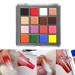 16 Colors Nail Pigment Palette - Ombre Nail Powder Set for DIY Nail Art Manicure Accessories - Buy Online on GoSupps.com