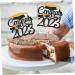 BESTonZON 6pcs 2023 Graduation Cake Decorating cake letters cupcake decorating graduation party favors class a customs 2022 graduation cake picks class of 2022 Glitter paper make up Ornament As Shown 15x14.3cm - Buy Online on GoSupps.com