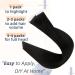 RUNATURE 14 Inch Black Tape in Human Hair Extensions Remy - 40g Straight #1B - Buy Online on GoSupps.com