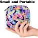 Boho Spring Pattern Storage Bags for Women's Bandages | Large Menstrual Cup Pocket & Zip | Multi-Colored Bags for Period Inserts Panty Liners & Tampons - Buy Online on GoSupps.com
