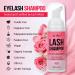 Lash Shampoo for Extensions | Oil-Free Eyelash Cleanser | Gentle Foaming 60ml | Salon & Home Care - Rose Scent - Buy Online on GoSupps.com