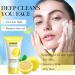 Lemon Face Cleanser Vitamin C facial wash for Large Pore Hydratig Cleanser-150g Lemon Face Cleanser Women Shrink Pore & Oil-Control Dense Foam & Gentle Cleaning Water Face Wash for Dry Skin-Sensitive - Buy Online on GoSupps.com