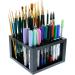 U.S. Art Supply 96 Hole Plastic Pencil & Brush Holder - Desk Stand Organizer Holding Rack for Pens  Paint Brushes  Colored Pencils  Markers 96-Hole Single Level - Buy Online on GoSupps.com