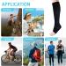 ACWOO Compression Stockings for Women & Men - 2 Pairs of Medical Support Socks (15-20 mmHg) - Open Toe Black & Beige Thrombosis Socks for Running Sports Flight & Cycling - Buy Online on GoSupps.com