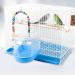 YNC Bird Cage Bathtub Shower Box - Clear Hanging Bird Tub for Cockatiel, Parakeet & Small Pet Birds - Buy Online on GoSupps.com