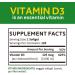 Whollium Vitamin D3 5000 IU - Bone & Dental Health Support, Brain & Immune Function - 120 Vegetarian Softgels - Buy Online on GoSupps.com
