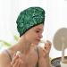 Hair Towel Wrap with Button - Quick Drying Towel Turban for Effortless Hair Care | Monstera Leaves Design - Buy Online on GoSupps.com