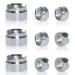9 Pack 510 Adapter Universal Silver Magnetic Ring