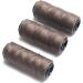 BLUPLE Professional Weaving Threads 3 Rolls - Brown DIY Hair Weft Extension Sewing Kit - Buy Online on GoSupps.com