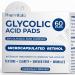 Glycolic Acid Pads - Resurfacing Pads for Face 20% - Exfoliating Peel Pad for Body and Dark Spots - Fine Lines and Wrinkles - 60 Count (Glycolic Acid Pads 20%)