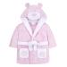 undercover lingerie Babies/Toddlers Infant Kid Soft Fleece Hooded Robe Bathrobe 18-24 Months Teddy - Pink