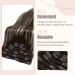 Fshine Clip-In Hair Extensions 40cm | Dark Brown to Platinum Blonde Highlights | 120g Remy Human Hair - 7pcs #2/60/2 - Buy Online on GoSupps.com
