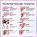LanFo 12 Colors Acrylic Powder Set - Pink Purple Glitter Nail Kit for Colorful Polymer Nails - No Lamp Needed - Buy Online on GoSupps.com