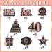 Rngmsi 40th Birthday Cupcake Topper - 40PCS 40th Birthday Decorations Women Rose Gold Cupcake Topper for 1984 40th Birthday Party Decorations Glitter 40th Birthday Party Cupcake Toppers Decor Supplies Rose Gold 40th - Buy Online on GoSupps.com