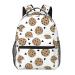 BHCASE Lightweight Casual Student Backpack - Fashionable And Versatile Backpack For School And Outdoor Activities 7.8x11.4x15.7 In Cookies Food Chocolate Chip Biscuits Prints