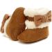 Yinuoday Winter Baby Girls Snow Boots | Anti-Slip Prewalker Newborn Boots for 12-16 Month Infants in Dark Brown - Buy Online on GoSupps.com