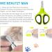 OneCut Claw Scissors for Cats Dogs & Rabbits - Non-Slip Nail Trimmers for Easy Claw Grooming (Green) - Buy Online on GoSupps.com