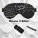 Unisex DNA Chain Print Eye Mask - Soft Comfortable Light-Blocking Sleep Mask - Black - Buy Online on GoSupps.com