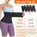 Auronp 2023 Upgraded Waist Trainer for Women | Lower Belly Fat Wrap | Non-Slip & Sweat Band | Plus Size Black - Buy Online on GoSupps.com