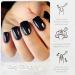 Vnicesli 2 Pack Black White Gel Nail Polish Kit Soak Off LED Nail Gel Polish Set Nail Lacquer Nail Art Manicure Salon DIY at Home Christmas Gifts Decoration - Buy Online on GoSupps.com