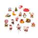 Christmas Cupcake Toppers 68Pcs Cake Decorations Santas Clause Reww Snowman Winter Themed Party Cake Toppers Picks DIY Cake Insert Topper Decoration for Christmas New Year Birthday Party (D)