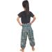 Lofbaz Kids Hippy Thai Harem Aladdin Pants 8-9 Years Elephant Teal Green - Buy Online on GoSupps.com