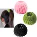 3Pcs Birds Nest Hair Clips  Plate Hair Pin  Hair Tie Ponytail Accessory Bun Maker Clip Expandable Ponytail Holder Hair Pin  Velvet Hair Clips  Fashion Hair Accessories for Women Girls Multicolor