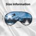 Snowboarding Print Unisex Sleeping Eye Mask | Soft Comfortable Light-Blocking Sleep Mask for Better Rest - Buy Online on GoSupps.com