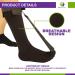 Plantar Fasciitis Stretch Night Sock for Pain Relief - Black, M Medium (1 Pack) - Buy Online on GoSupps.com